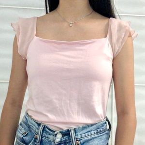 NWT blush pink ralph lauren ruffle tank top